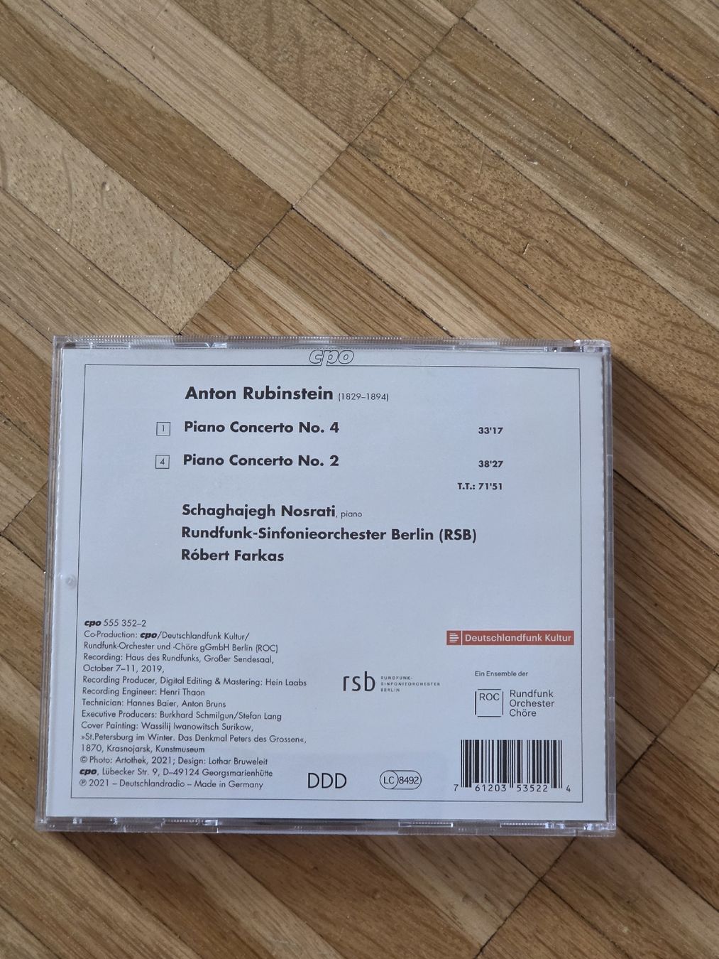 CD: CD: Anton Rubinstein Klavierkonzerte 2 & 4  – Usato da Aesch BL venduto da immon 1
