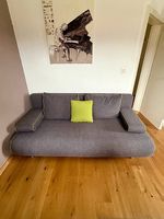 Canapé lit PFISTER en tissu gris 140X194cm en couchage