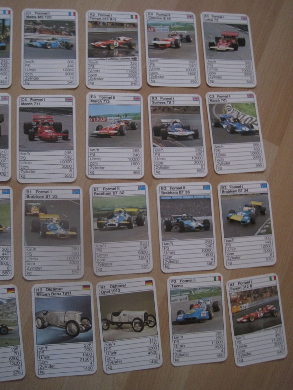 Giochi: PS 1972 Rennwagen seltenes  Quartett – Usato da Gossau SG venduto da Noryflory 3