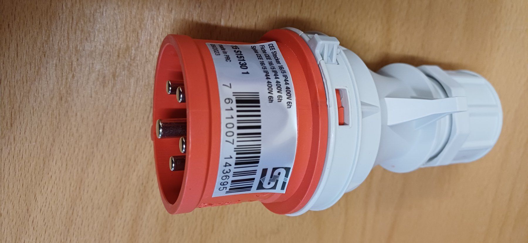 Spine: CEE 16 Stecker und Dose 5-polig, NEU – Nuovo (secondo la descrizione) da Au TG venduto da aatec_105 3