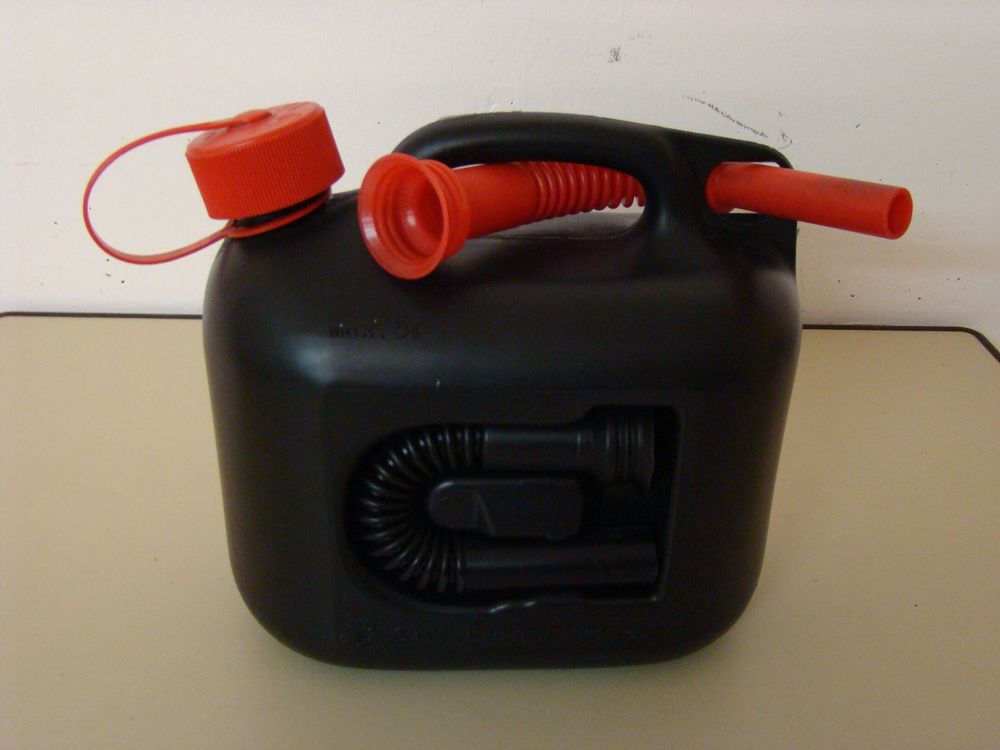 Draper Kunststoff-Benzinkanister – 5 Liter Fassungsvermögen, Robust & Auslaufsicher