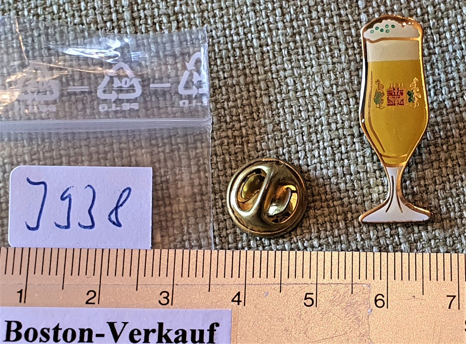 Bicchieri: J938 - Bier Glas Feldschlösschen – Usato da Reinach BL venduto da Boston-Verkauf 1