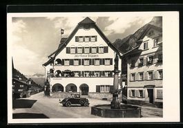 Wassen, Hotel Kurhaus Wassen und Brunnen