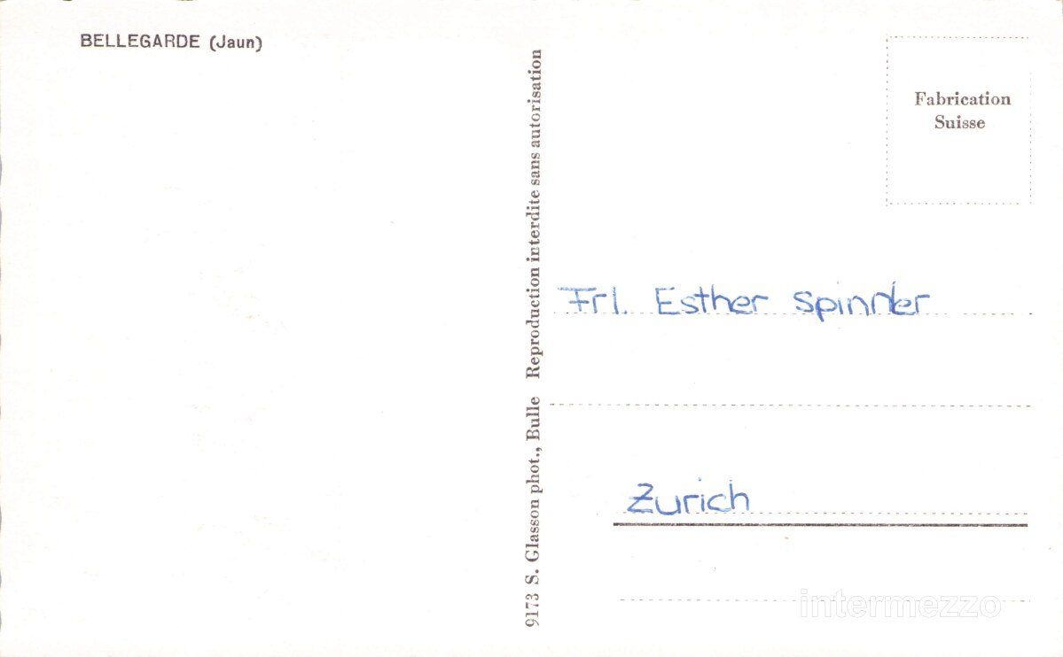 Cartoline postali: Bellegarde Jaun FR // Dorf Winter – Usato da Basel venduto da intermezzo12 1