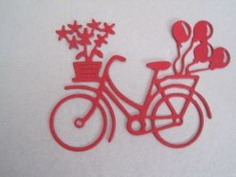 Stanz-Papier Motive Velo 2Stk. verschiedene Farben