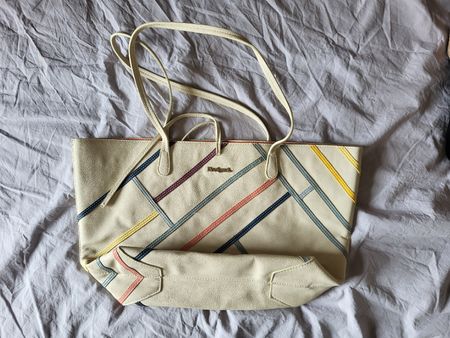 Sac à main Desigual réversible faux cuir et tissu 2-en-1 été