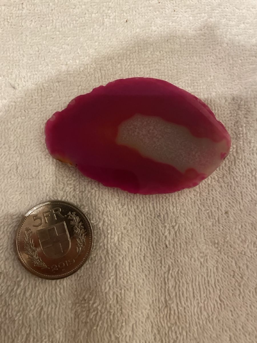 Mineralien & Heilsteine: Schöner pinker Achat Edelstein als Deko oder Geschenk! – Gebraucht aus Niederhelfenschwil von ele_zr5b 1