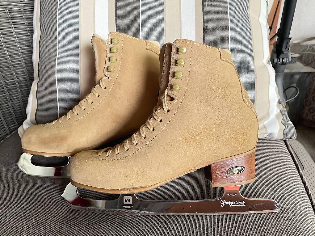 Graf Schlittschuhe: Schlittschuhe Graf Edmonton beige – Gebraucht aus Wallbach von mca_xf5s