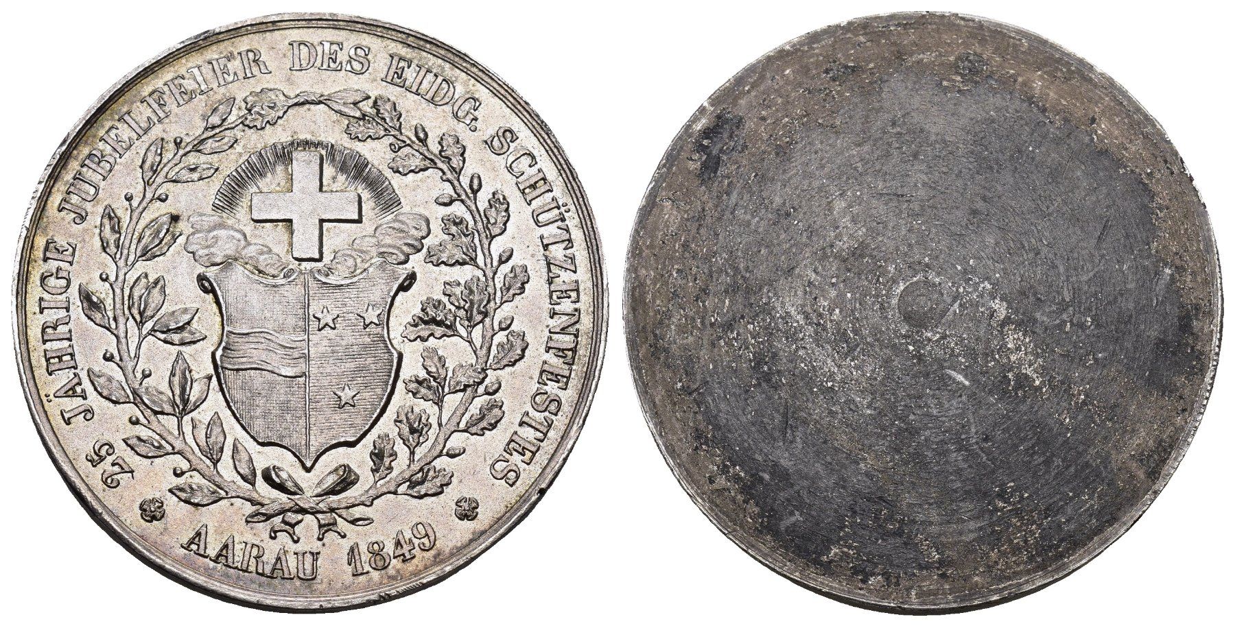 Medaillen: Aarau 1849 – Gebraucht aus Bern von numismatictops