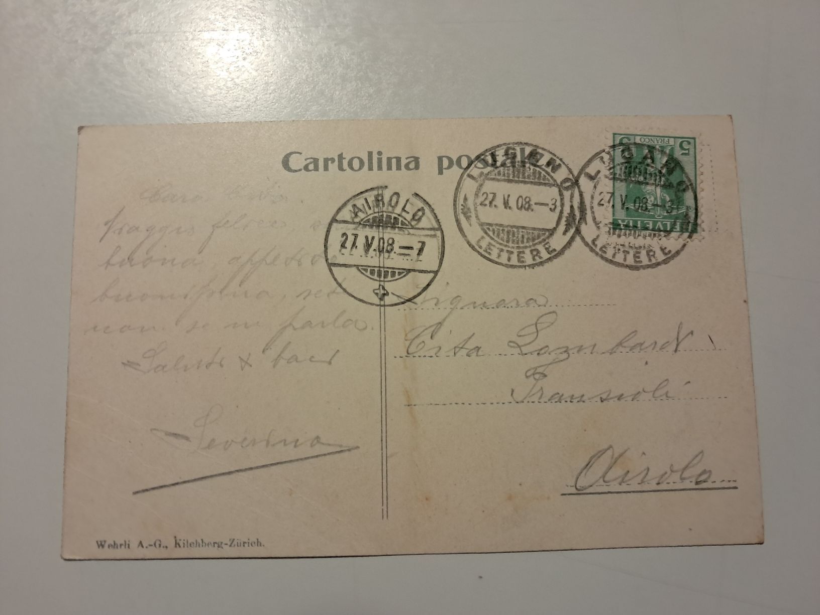 Cartes postales: lago di Lugano  – D'occasion à Gorduno par ema_7yhp 1