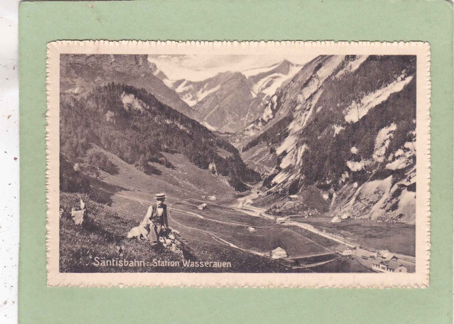 Cartoline postali: Säntisbahn Station Wasserauen – Usato da Herisau venduto da Lisegrat2008