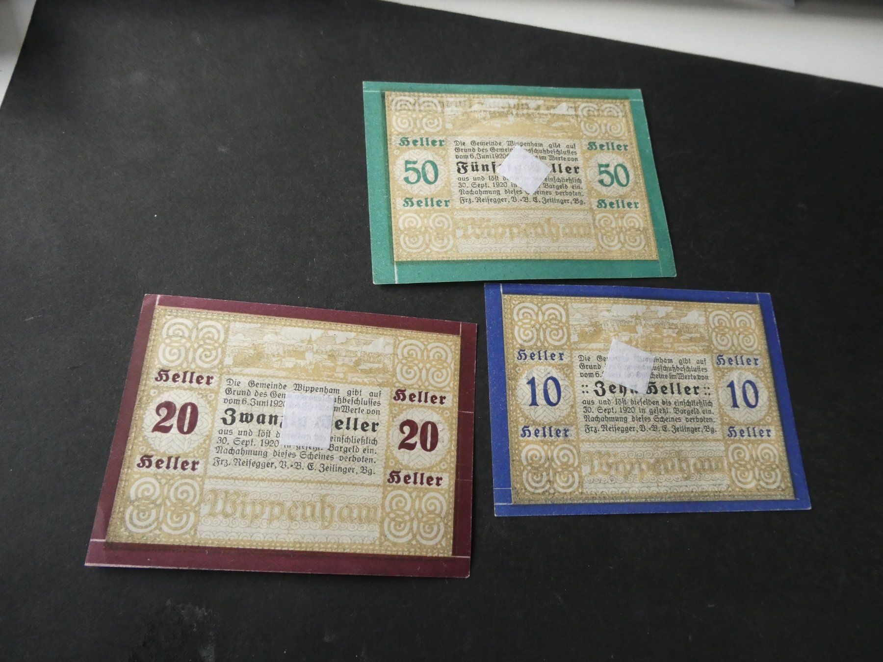 Banknoten: Oesterreich, Wippenham - Notgeldscheine – Gebraucht aus Hinterforst von Rohusri 1