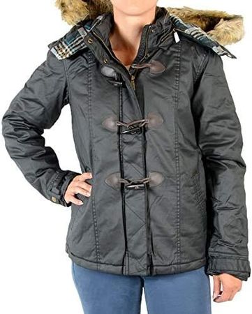 PEPE JEANS Winterjacke mit Kapuze schwarz, Grösse M