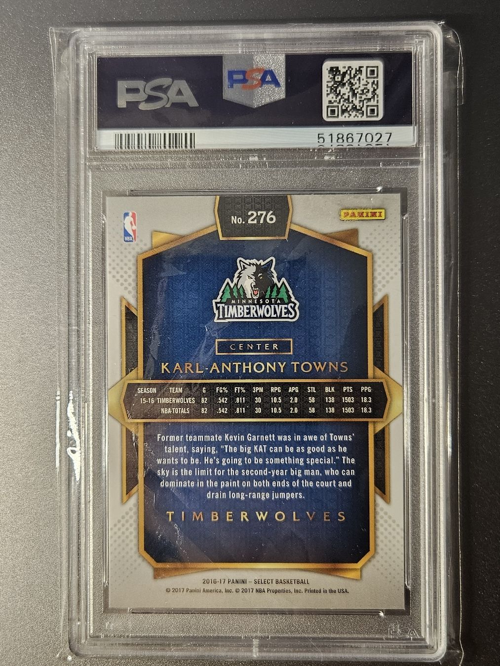 Nba Carte collezionabili: Karl-Anthony Towns PSA 9 Ultra Rare – Nuovo e nell'imballaggio originale da Oberwil BL venduto da DesiShop 1