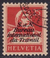 Dienstmarke BIT SBK-Nr. 4 (Tellbrustbild, 1923) gestempelt
