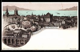Litho Lausanne, Panorama sur le lac
