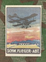 Postkarte Fliegerabteilung, Soldatenmarke (566), Repro