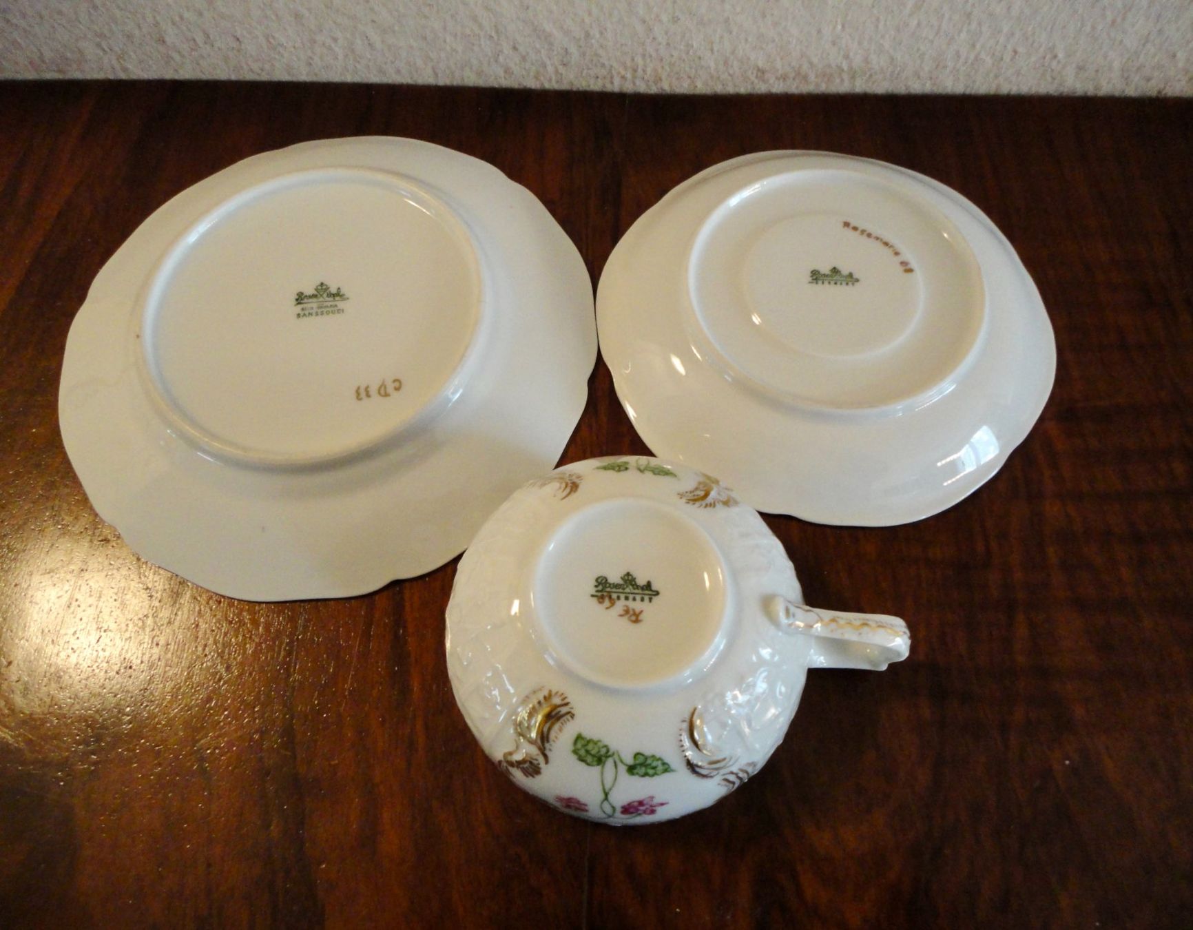 Rosenthal Tassen: Kaffee/Tee Gedeck Set (Rosenthal -Sanssouci) – Gebraucht aus Wädenswil von LIS11 3