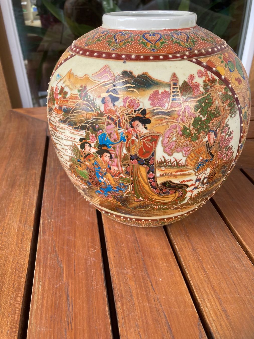 Vasi & Recipienti: Vase mit asiatischem Motiv 40x40 – Usato da Dörflingen venduto da rudis-55 1