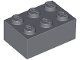 Lego Dark Bluish Gray Brick 2 x 3 8 Stück