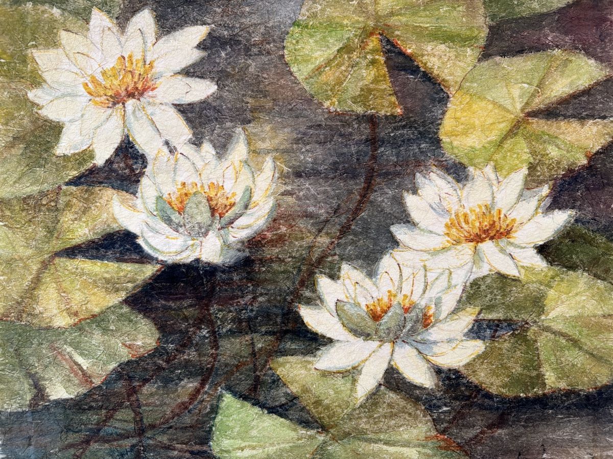 Dipinti: Heinz Vogel, Aquarell, Seerosen. – Usato da Biberist venduto da Momo33
