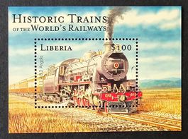 Liberia-Mi Block 2803 ** (2000) Bahnmotive