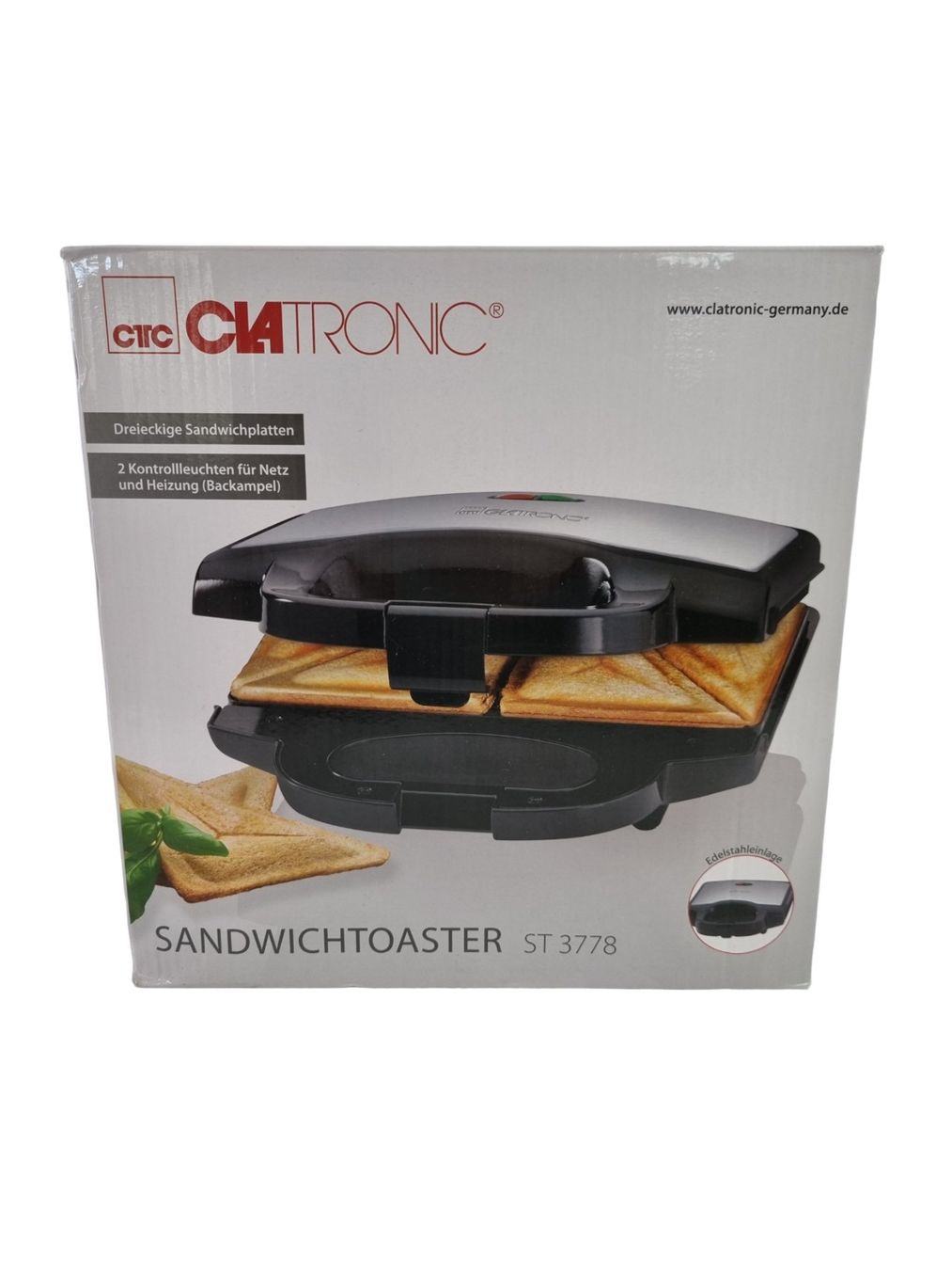 Elettrodomestici da cucina: CLATRONIC ST 3778  Sandwichtoaster – Nuovo (secondo la descrizione) da Wangen b. Olten venduto da Restwert_Wangen 3