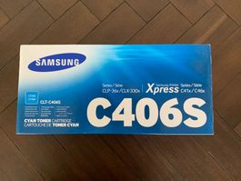 SAMSUNG CLT-C406S (Einzeltoner, cyan)