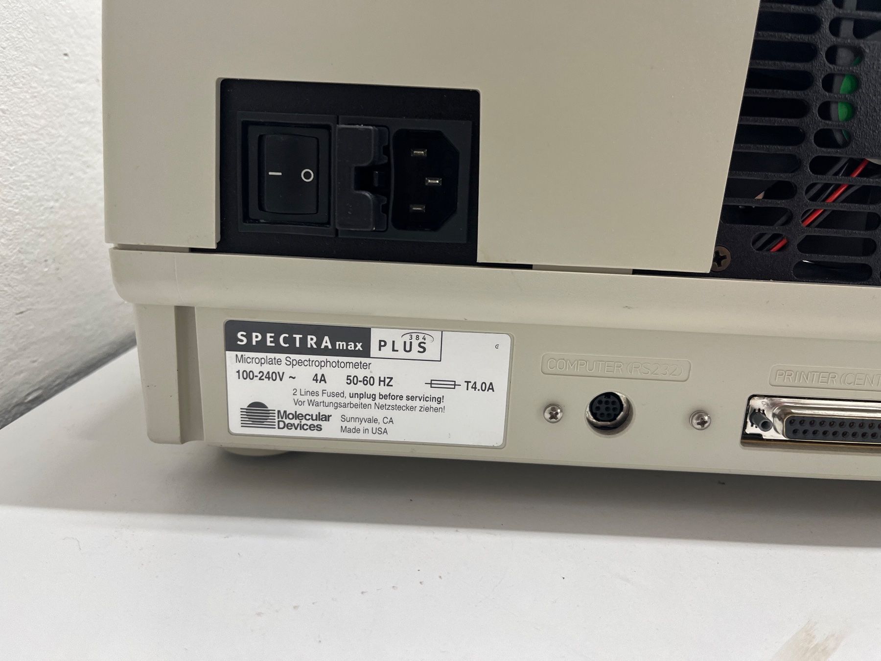 Accessori da laboratorio: Molecular Devices Spectramax 384 Plus Spectrophotometer – Usato da Niederdorf venduto da LeptonAG_Labor 8