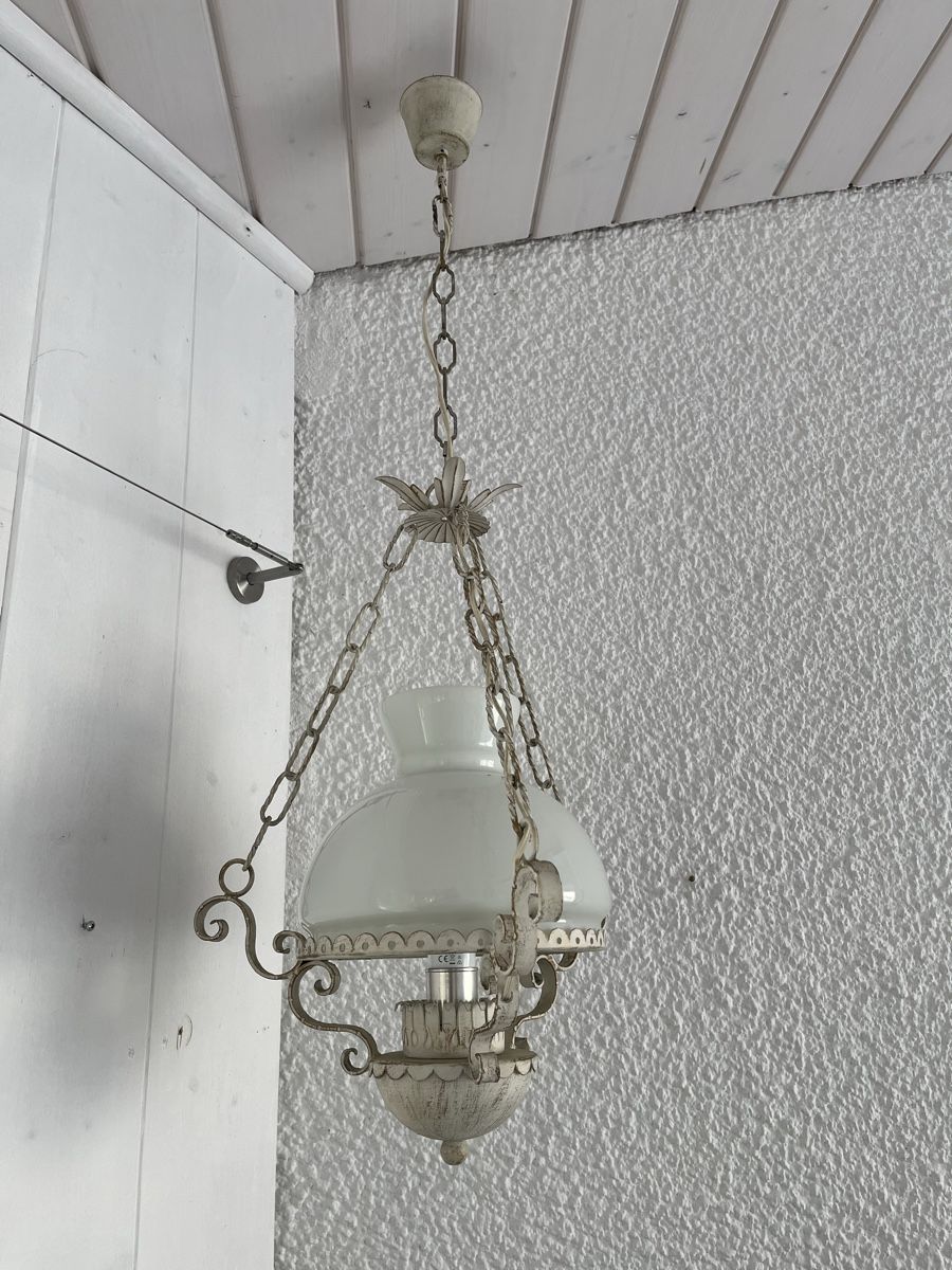 Lampadari & plafoniere: Shabby Chic Hängelampe / Metall und Glas – Usato da Wetzikon ZH venduto da seli03