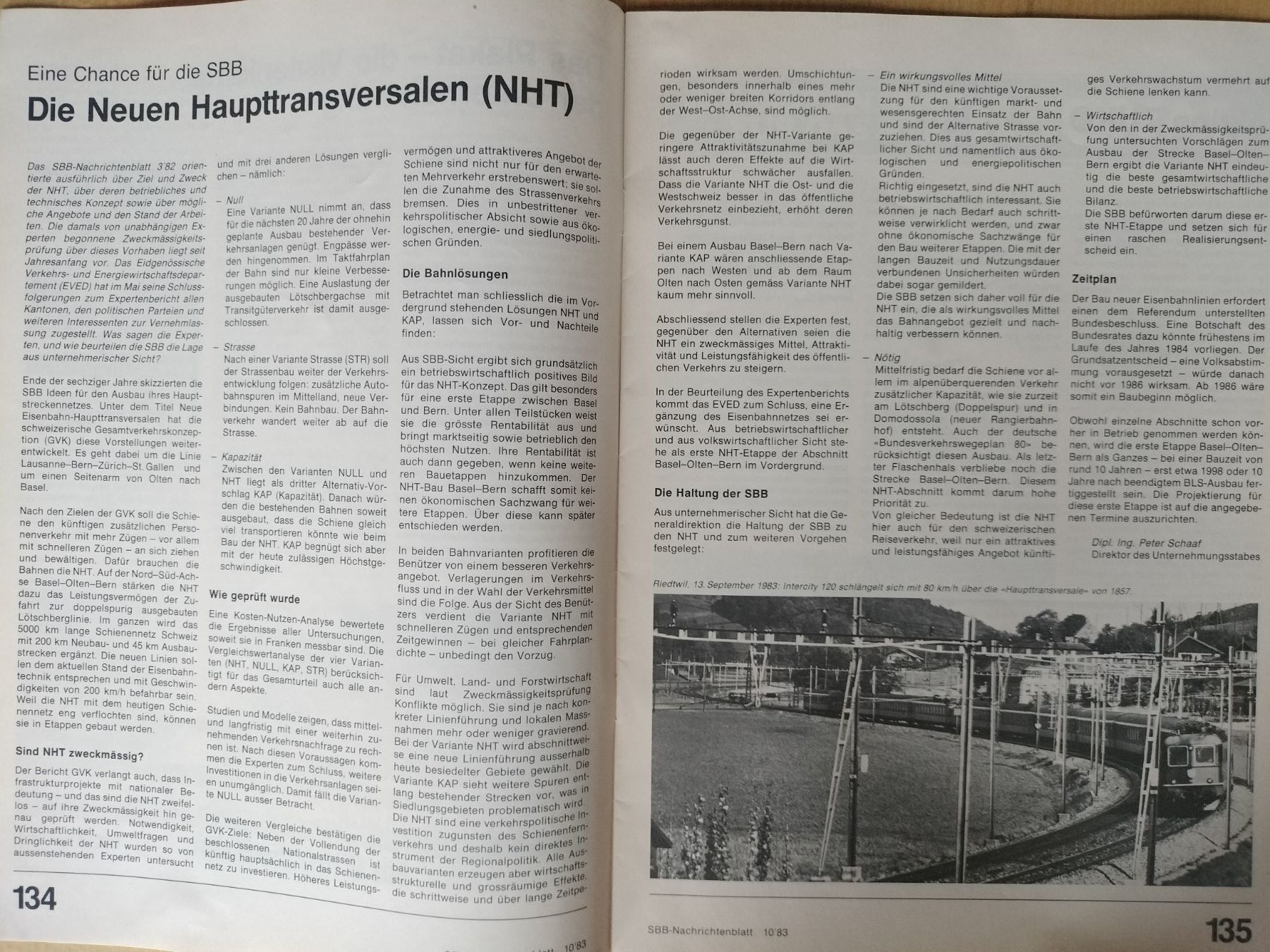 Riviste & Magazine: SBB CFF FFS Nachrichtenblatt von 1983 – Usato da Schwanden Sigrisw venduto da pho_2mc9 3