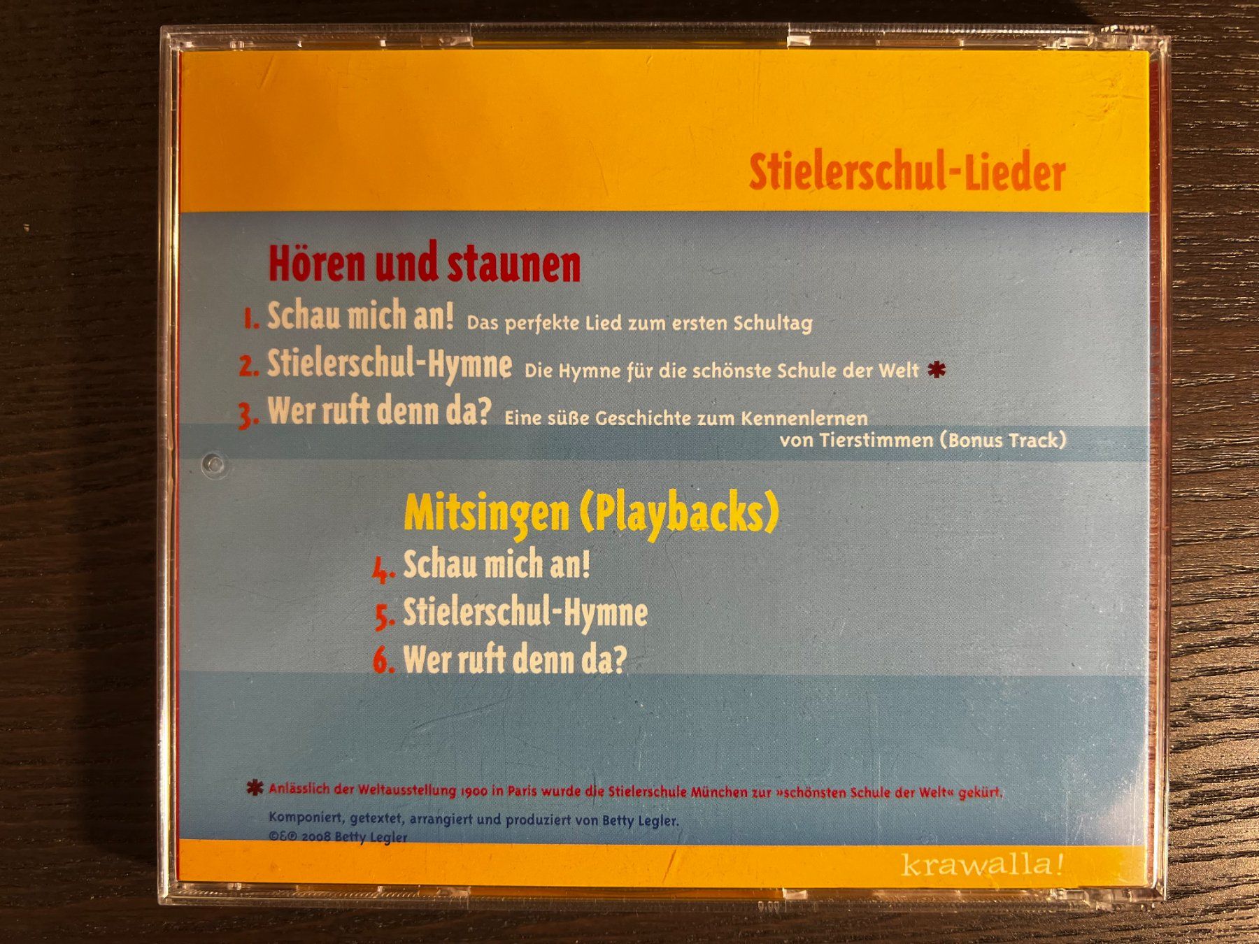 CD: Stielerschul-Lider – Usato da Zürich venduto da F84 1