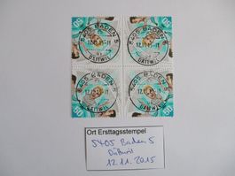 Voll Ort Ersttagsstempel aus 5405 Baden Dättwil