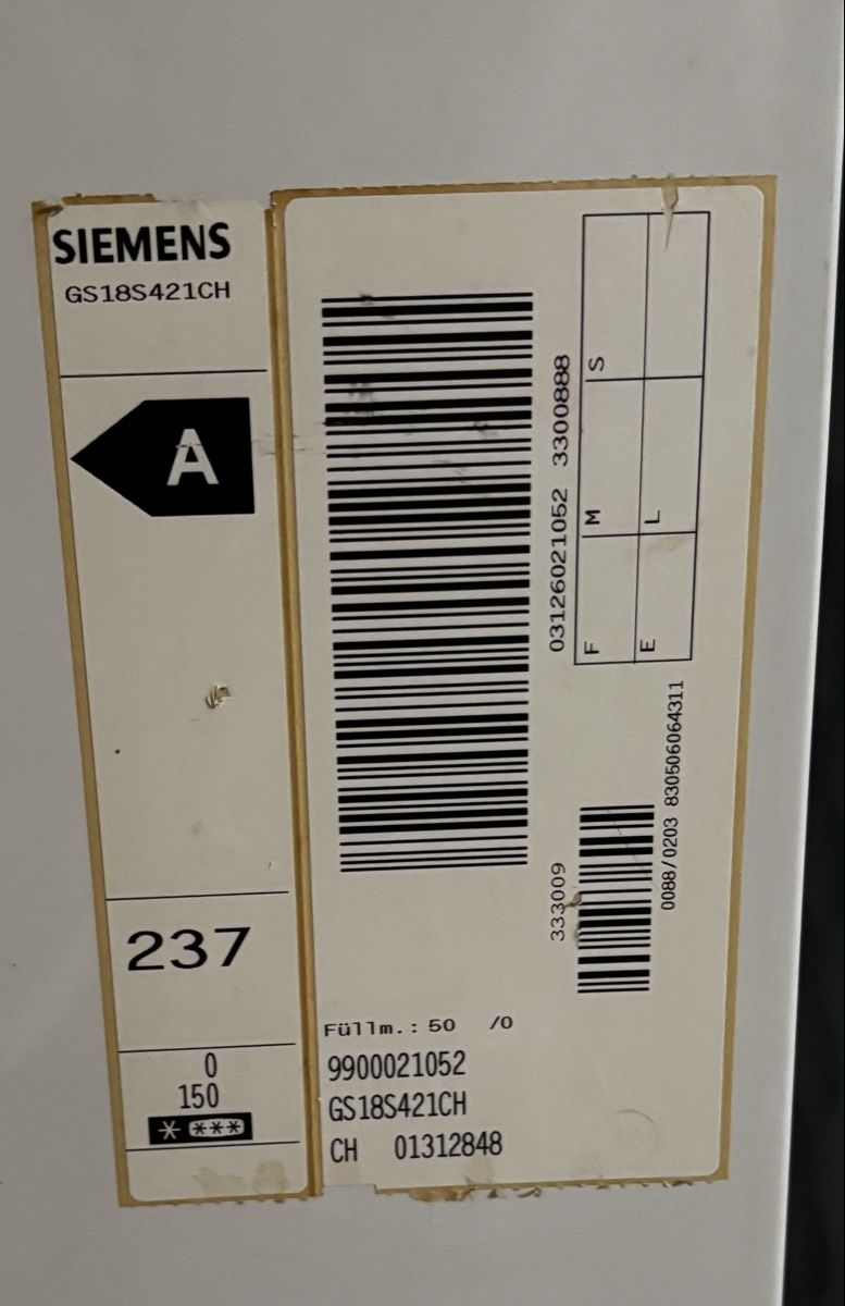 Congélateurs: Siemens Gefrierschrank  – D'occasion à Aeugst am Albis par angsts 2