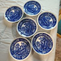Spodes Tower Blue, Copeland Essteller, Durchmesser 20 cm