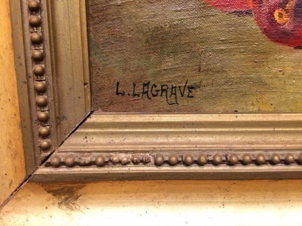 Dipinti: Antik Gemälde  signiert  L. LAGRAVE – Usato da Zürich venduto da otomado 3