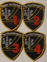 Infanterie Abzeichen 4 Badge Territorialregion Komplet Set