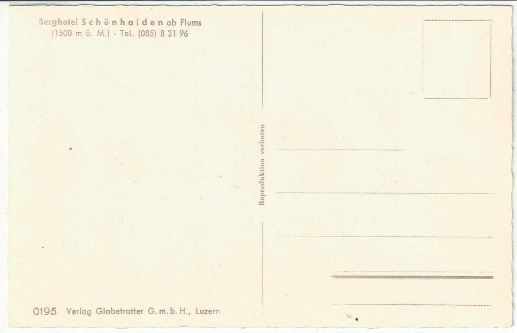 Ansichtskarten: Flums - Kleiner Guscha - Kühe – Gebraucht aus Ettingen von Kartenplanet 1