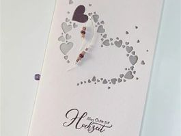 Stanzschablone Nr.200, Herz aus Herzen (Sizzix geeignet)