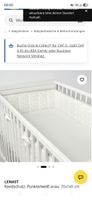 IKEA Lenast Bettumrandung Punkte weiss grau 70x140 cm