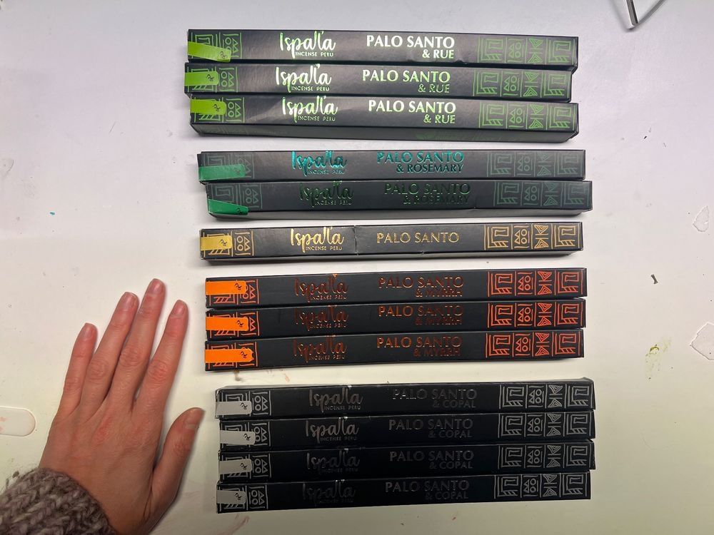 Candele: 18x Satya 13x Ispalla Räucherstäbschen lot – Nuovo e nell'imballaggio originale da Chiasso venduto da ludi_a6 2