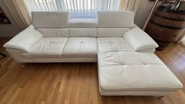 Ledersofa weiss AB CHF 1.00
