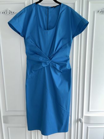 Hugo Boss women’s blue cotton dress 38 NEW
