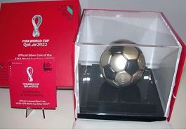 TOP Ballon football argent Coupe du Monde Quatar 2022