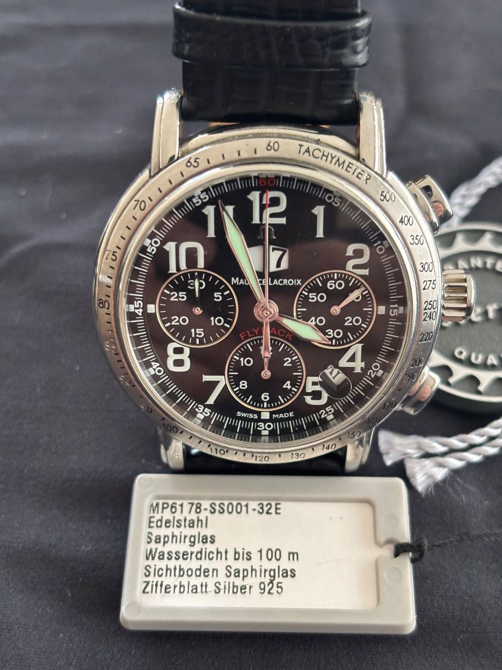 Maurice Lacroix Orologi: MAURICE LACROIX MASTERPIECE FLYBACK AVIATOR CHRONOGRAPH – Usato da Baden venduto da hg8613