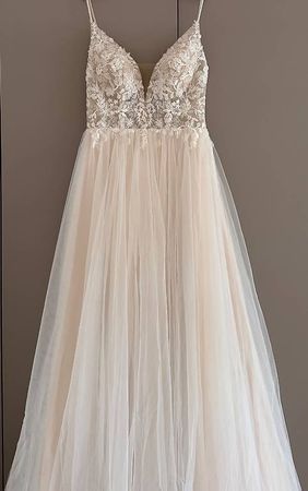 Traumhaftes Boho-A-Linien Brautkleid  Gr. 36/38