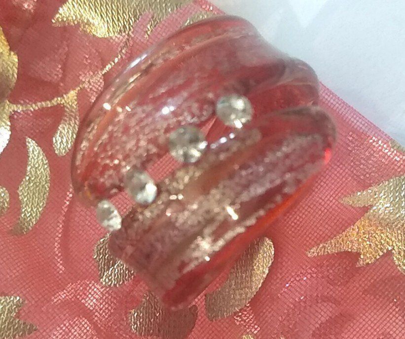 Anelli: Interessanter Ring Resina Strass Steinen Gr. 58 – Nuovo e nell'imballaggio originale da Münchenbuchsee venduto da Daniel0133 2