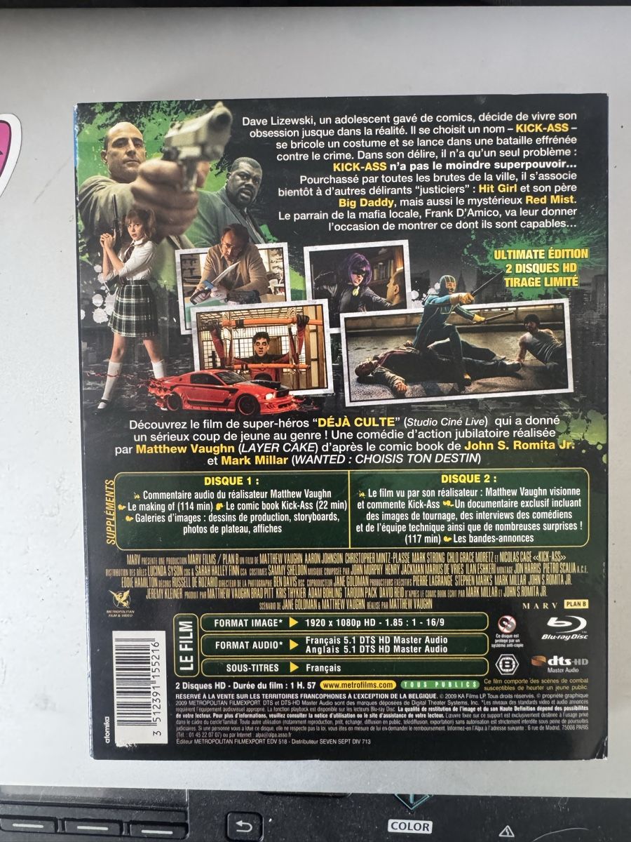 Tutti i DVDs: Kick-Ass Blu-ray - Édition ultime 2 Disques HD comme neuf – Nuovo (secondo la descrizione) da Le Lignon venduto da MarciaAbreu 1