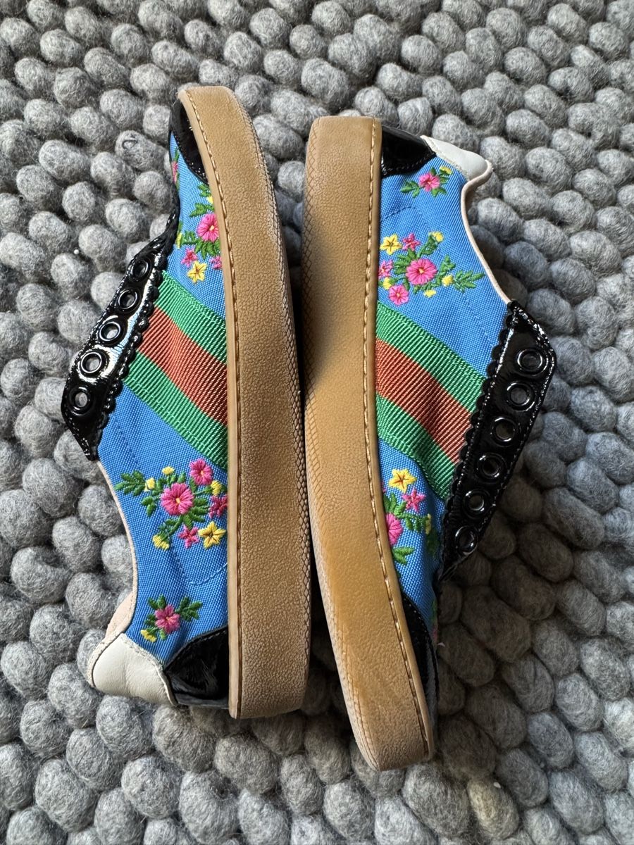 Gucci Scarpe da donna: Gucci Baskets fleuries bleues, taille 35 – Usato da Genève venduto da inf_2ggr 2