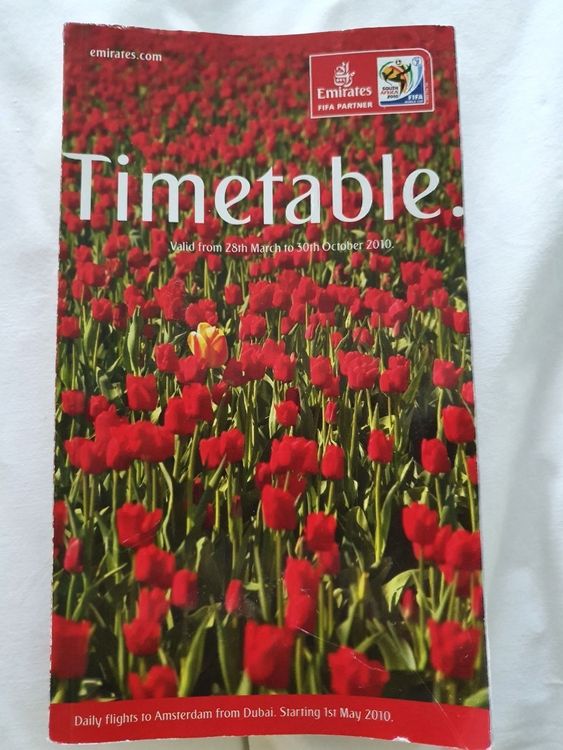 Emirates Airlines Timetable 2010 (Gebraucht) in Ettingen für CHF 5 ...